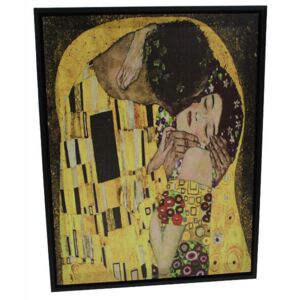 Klimt The Kiss falikép műanyag kerettel - 40x30 cm
