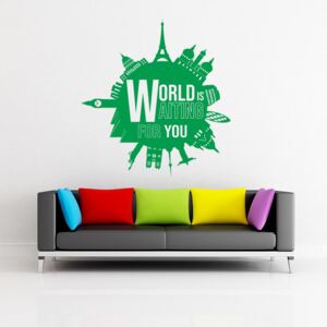 Falmatrica GLIX - World is waiting for you Zöld 55x60 cm