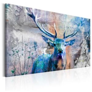 Vászonkép Bimago - Blue Deer 90x60 cm