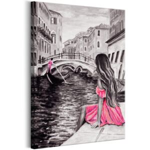 Vászonkép Bimago - Woman in Venice Vertical 60x90 cm