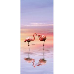 Fotótapéta ajtóra AG DESIGN - Flamingo Papír tapéta