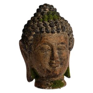 Kerti dekoráció Buddha fej, 18 x 27 x 17 cm