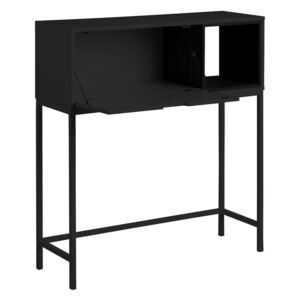 Príručný stôl SATLEY 91,5 cm, čierna