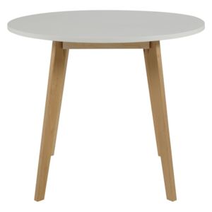 Jedálenský stôl RAVEN 90 cm, biela
