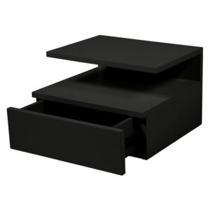 Nočný stolík ASHLAN WALL BED UNA 115x1 cm, čierna