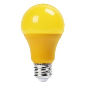 V-TAC Színes LED lámpa E27 (9W/200°) Körte - sárga