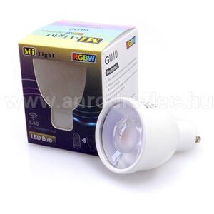 MiLight LED lámpa GU10 (5W/30°) RGB+meleg fehér - távirányítható!