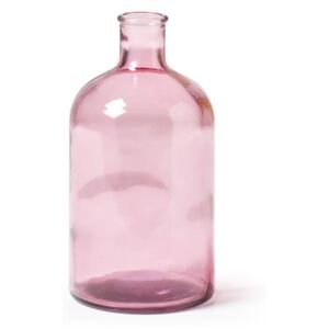 Semplice rózsaszín üvegváza, magassága 22 cm - La Forma