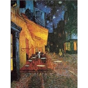Café Terrace at Night - The Cafe Terrace on the Place du Forum, 1888 Festmény reprodukció, Vincent van Gogh, (24 x 30 cm)