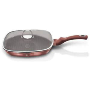 BERLINGER HAUS Grill serpenyő fedővel, 28 cm, I-Rose Collection (BH/6028)