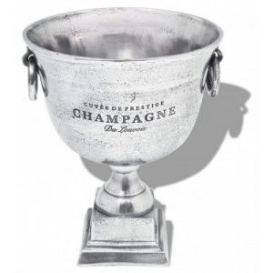 Győzelmi kupa pezsgőhűtő alumínium ezüst