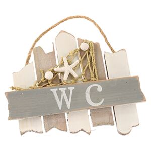 WC felirat táblán hálós