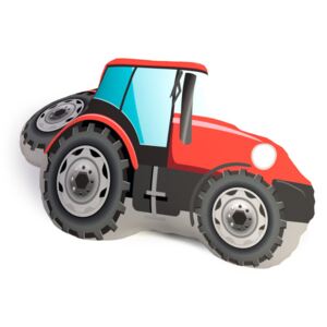 Traktor formázott 3D párna, 25 x 35 cm