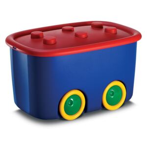 Funny box műanyag játéktároló kék/piros 46L 39x58x32 cm