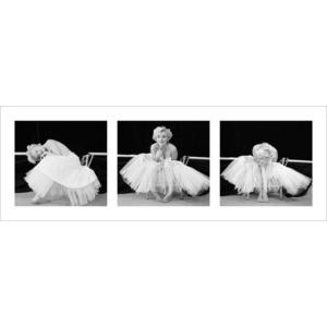 Marilyn Monroe - Ballerina Triptych Festmény reprodukció, (95 x 33 cm)