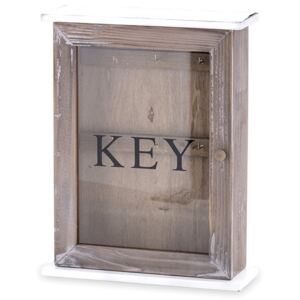 KEY antik barna kulcstartó szekrény - 28,5x22 cm