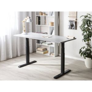 Állítható magasságú íróasztal YZ15 Szürke + fekete