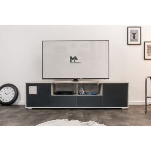 Massziv24 - TAMPERE TV stolík 50x210 cm, dub, svetlosivá