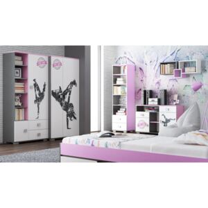 Streetdance Art ifjúsági szobabútor UV grafikával