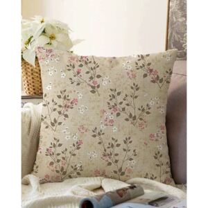 Bloom barna pamut keverék párnahuzat, 55 x 55 cm - Minimalist Cushion Covers