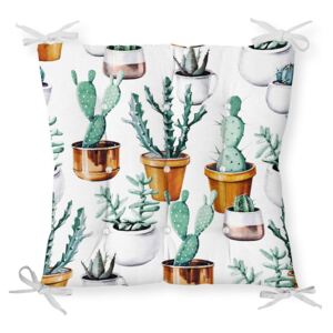 Cactus in Pot pamut keverék székpárna, 40 x 40 cm - Minimalist Cushion Covers