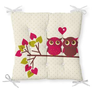 Lovely Owls pamut keverék székpárna, 40 x 40 cm - Minimalist Cushion Covers