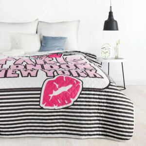 Colet mintás ágytakaró Fehér / rózsaszín 170 x 210 cm - HS350323