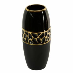 Madlen váza Fekete/arany 14x14x32 cm