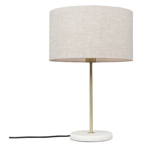 Asztali lámpa sárgaréz szürke árnyalattal 35 cm - Kaso