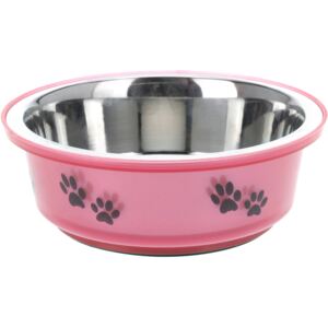 Etetőtál kutyáknak rózsaszín, 400 ml