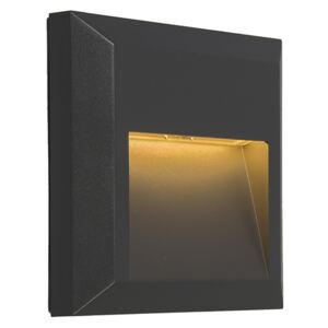 Modern fali lámpa sötét szürke, LED-del - Gem 2