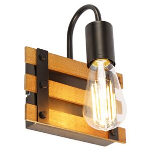 Fából készült ipari fali lámpa - Paleta Mai