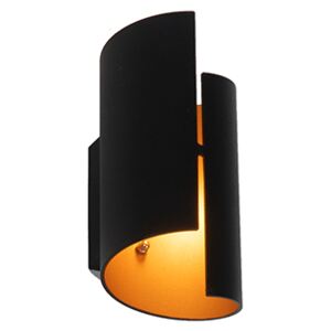 Design fali lámpa fekete arannyal - Faldo