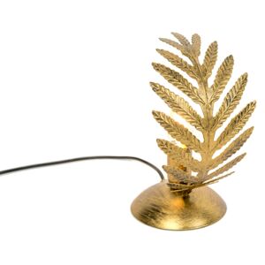 Vintage asztali lámpa kis arany - Botanica