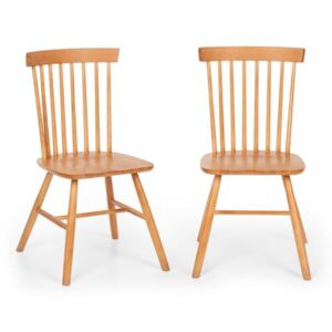 Besoa Fynn, két darab fa szék, bükkfa, windsor dizájn, fa