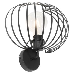 Design wandlamp zwart 30 cm - Johanna