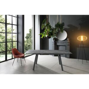 DYLAN MARBLE design bővíthető étkezőasztal - kerámia- 140-200cm - szürke márvány