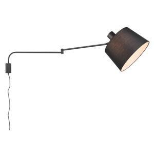 Modern fali lámpa fekete állítható - Chantal