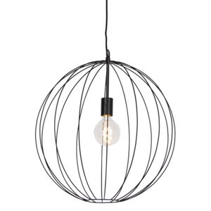 Design kerek függesztett lámpa fekete 50 cm - Pelotas