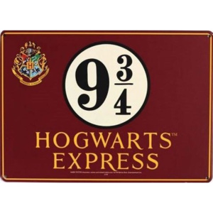 Fém tábla Harry Potter - Hogwarts Express, (21 x 15 cm)