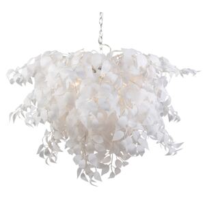 Romantikus függő lámpa fehér levelekkel - Feder