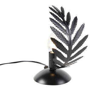 Vintage asztali lámpa, fekete - Botanica