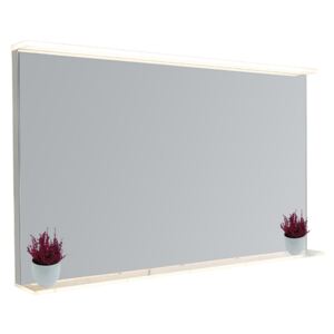 Modern fürdőszoba tükör 60x100 cm, LED-del, fényérzékelővel és polccal - Miral