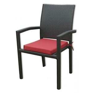 Kerti szék párnával - mesterséges rattan