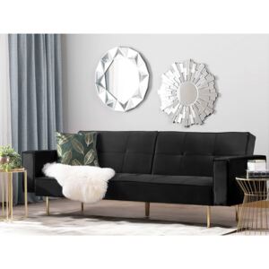 Háromszemélyes kanapé Viby (fekete)