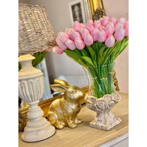 Real touch tulipán rózsaszín 10 szál