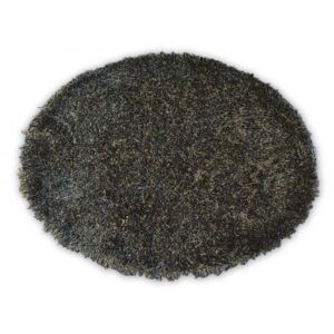 Love szőnyeg Shaggy kör minta 93600 fekete-barna kerék 120 cm