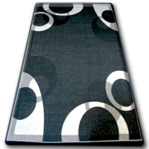 Fonott sizal floorlux szőnyeg 20078 FEKETE / ezüst 60x110 cm