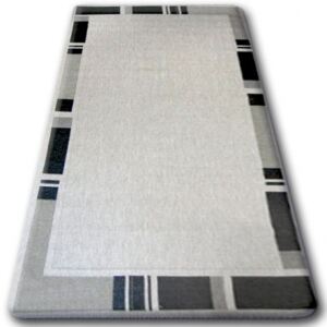 Fonott sizal floorlux szőnyeg 20195 ezüst / FEKETE 60x110 cm