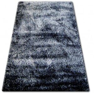 Shaggy narin szőnyeg P901 fekete krém+ibolya 60x100 cm